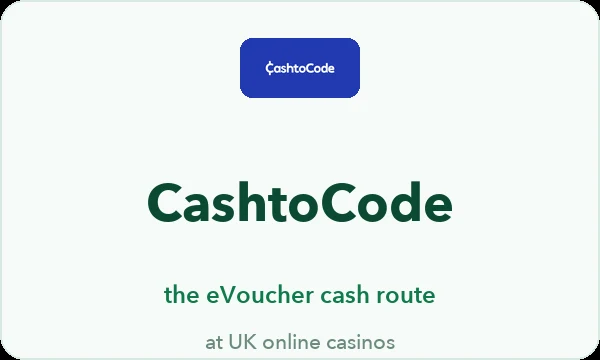 CashtoCode casinos UK — cash deposits through PayPoint counters