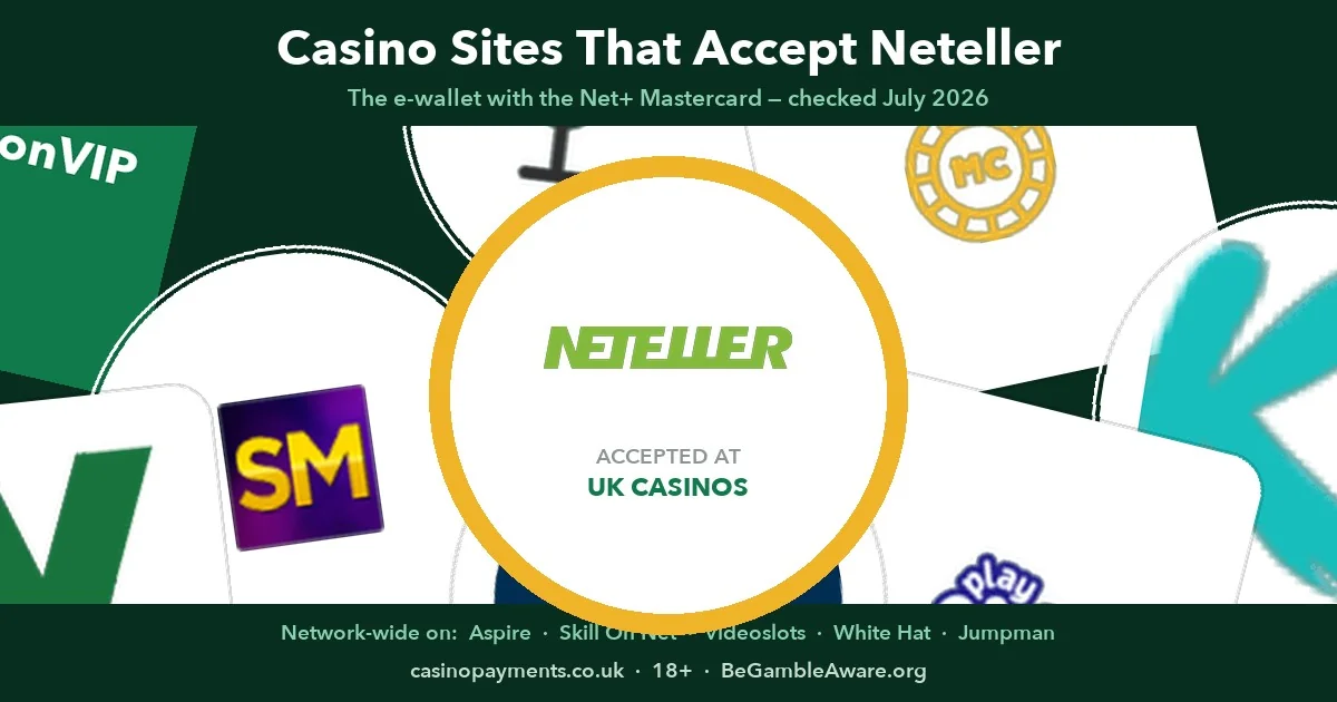 UK casino sites that take Neteller, GenerationVIP and SlotsMagic through to BetUK