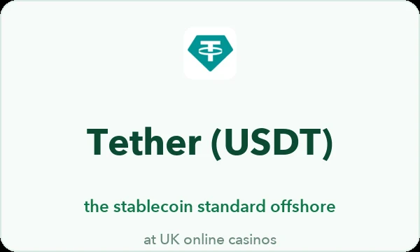 USDT Tether casinos UK — the offshore standard, absent from every UKGC cashier